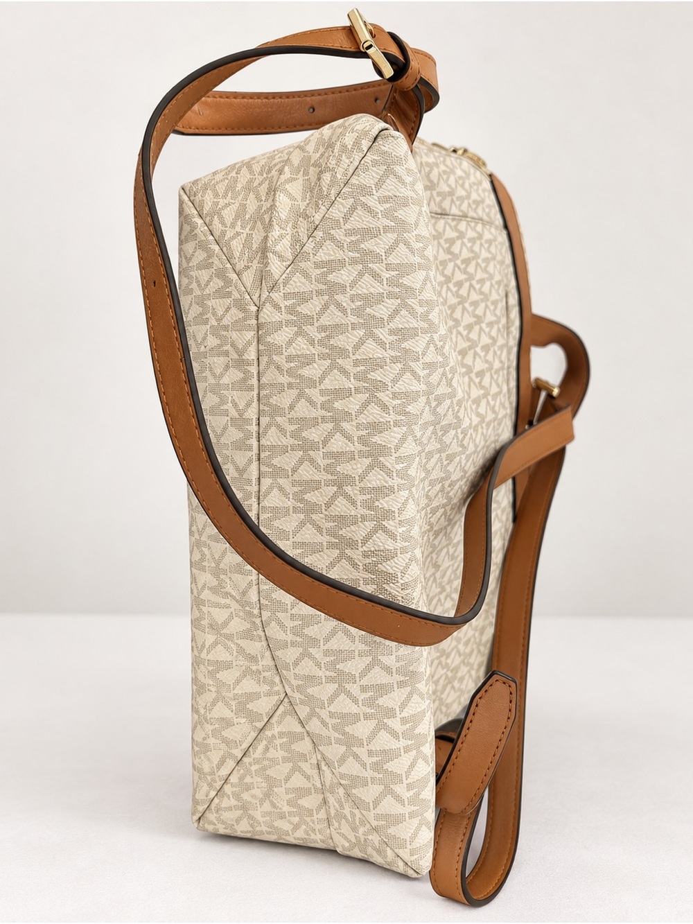 Michael Kors Cream and Tan Signature Backpack - Picture 3 of 6